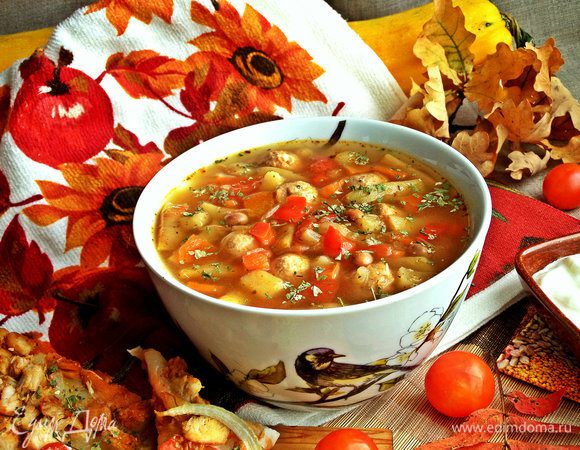 Попробуйте приготовить такие томленые щи с нежными фрикаделькам, и вам понравится!