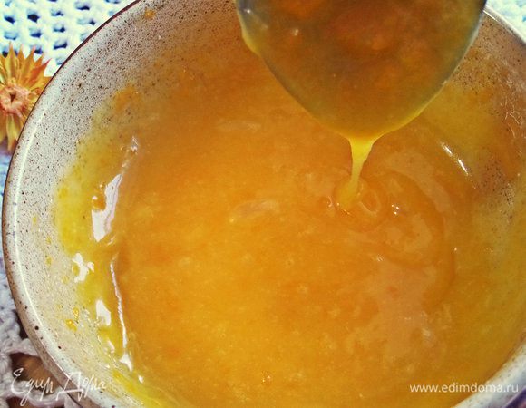 Держим в горячей воде и мешаем до загустения.