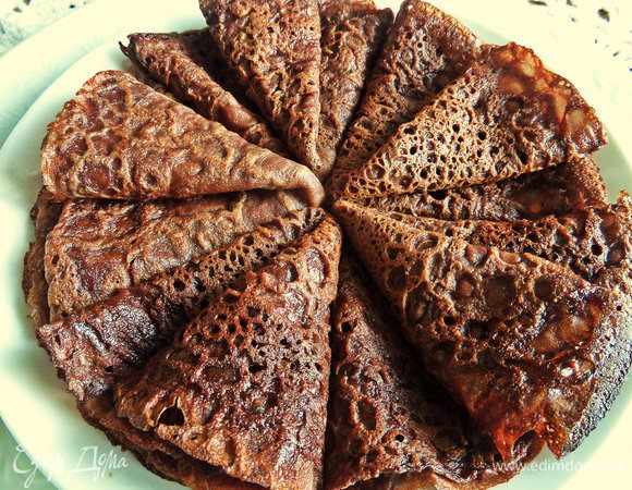 Раскладываем блины примерно так.