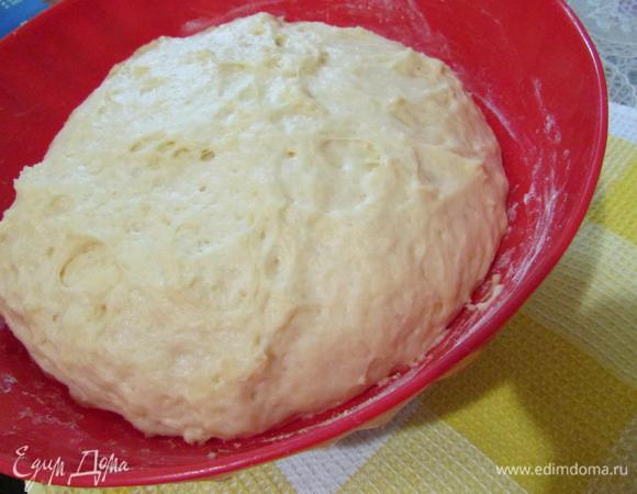 Через час тесто увеличиться в объеме в 2,5 раза.