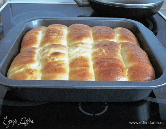 Булочки готовы! Румяные и пушистые!