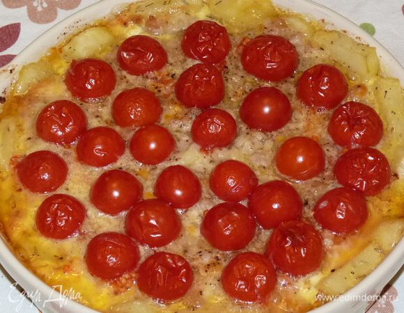 Запекать в заранее разогретой до 180°С духовке 30 минут.