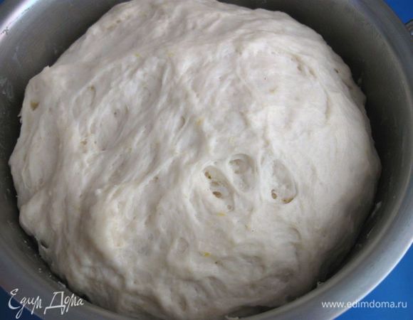 Так тесто будет выглядеть.