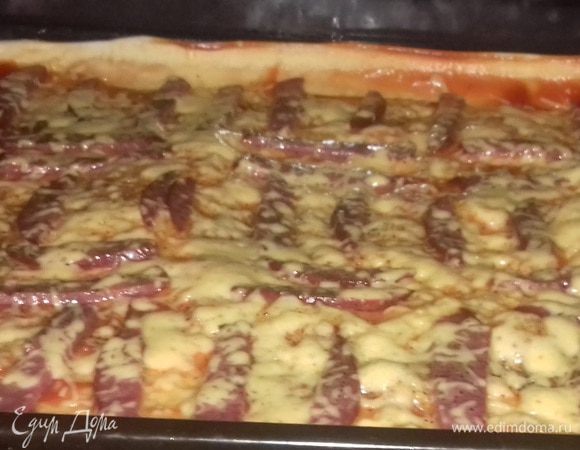 И поставила запекаться в духовку на 12 минут при температуре 230°С.
