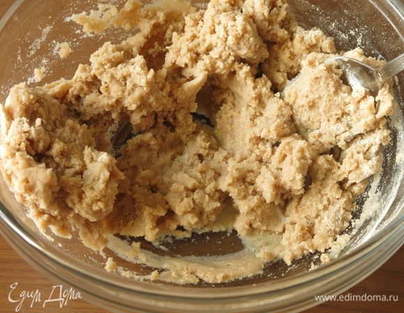 Аналогично поступаем с гречневой массой, вводим 55 г гречневой муки.