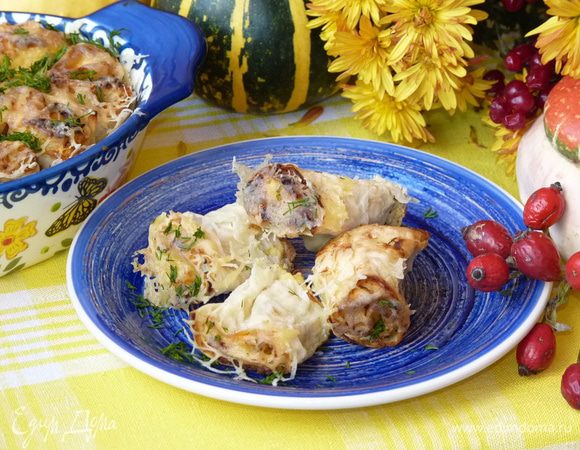 Отрываем кусочки. Приятного аппетита!