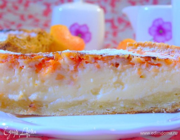 Тарт полностью остудите, присыпьте сахарной пудрой по желанию и наслаждайтесь! Приятного чаепития!