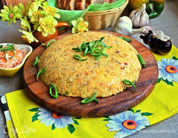 Украшаем зеленью. У меня порей.