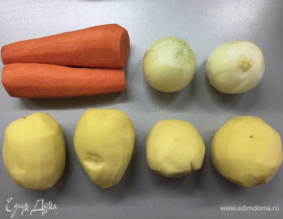 Готовим овощи.