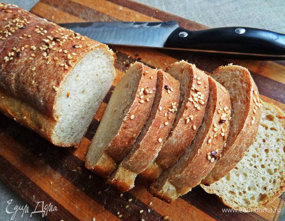 Используем хлеб домашний или покупной для сэндвичей. Рецепт хлеба будет позже.