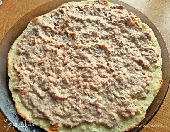 Нанести на одну пьядину.