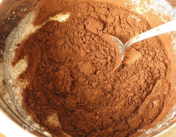 Всыпаем какао.