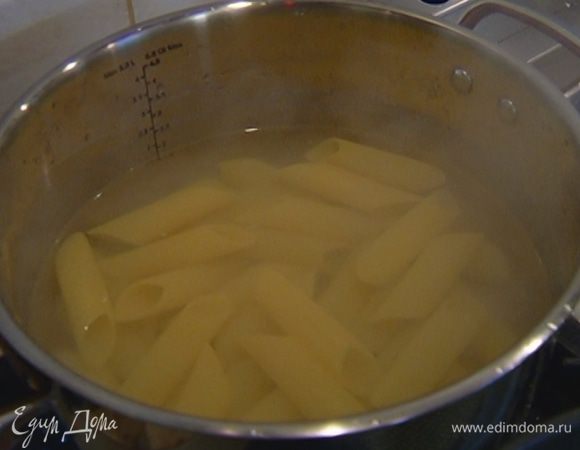 Пенне отварить согласно инструкции на упаковке.