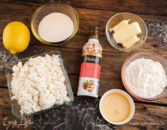 Для приготовления творожного печенья нам понадобятся следующие ингредиенты.