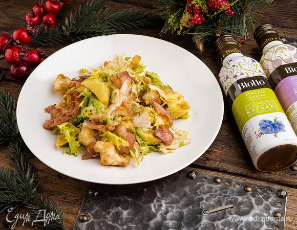 Теплый салат готов!