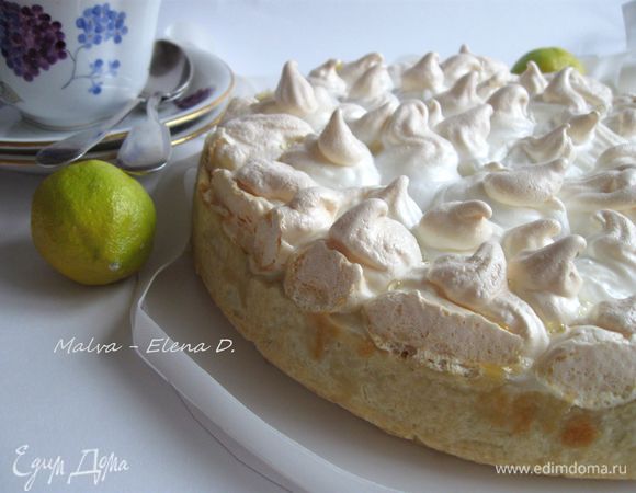 Вынуть из духовки. Дать остыть до комнатной температуры. Снять бортики формы, аккуратно убрать донышко формы. Поставить лимонный пирог в холодильник минимально на несколько часов. 