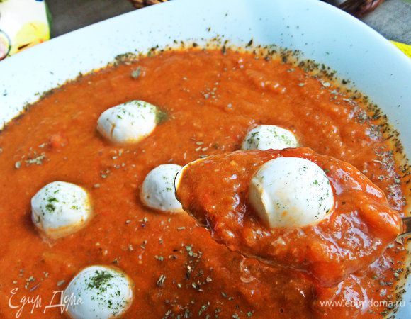 Вкусно, согревающе в горячем виде, когда сыр слегка плавится в тарелке.