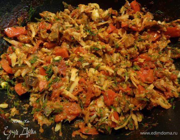 Перемешать. Начинка готова.