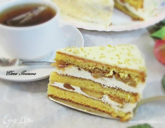 Осталось заварить любимый чай и приглашать на кусочек безумно вкусного торта.