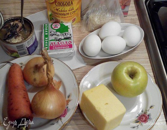 На фото представлены все ингредиенты, используемые в рецепте.