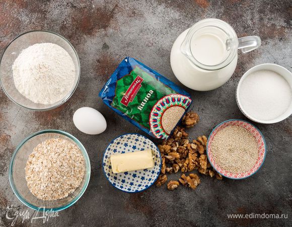 Для приготовления печенья нам понадобятся следующие ингредиенты.