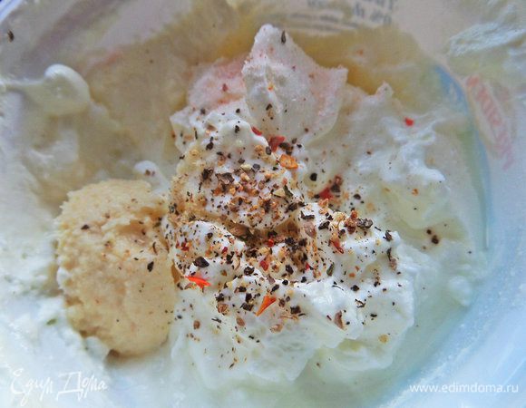 Перетираем все вместе.