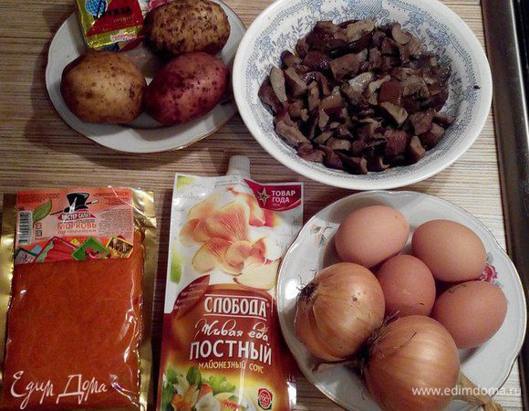 На фото представлены все ингредиенты, используемые в рецепте.

