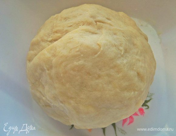 Развести дрожжи (2 г) в теплой воде или муке (как написано на упаковке), смешать с оливковым маслом и мукой, солью, замесить крутое тесто.