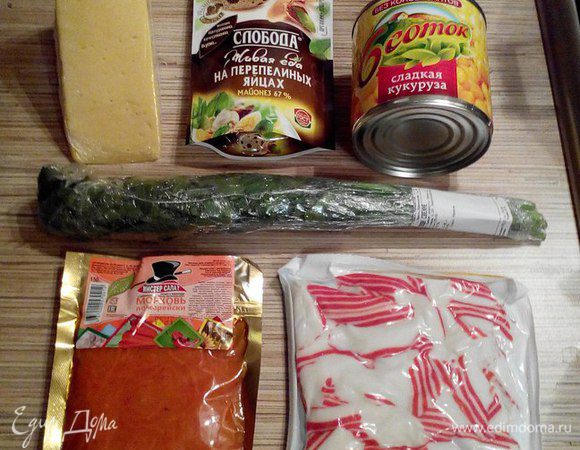 На фото представлены все ингредиенты, используемые в рецепте.