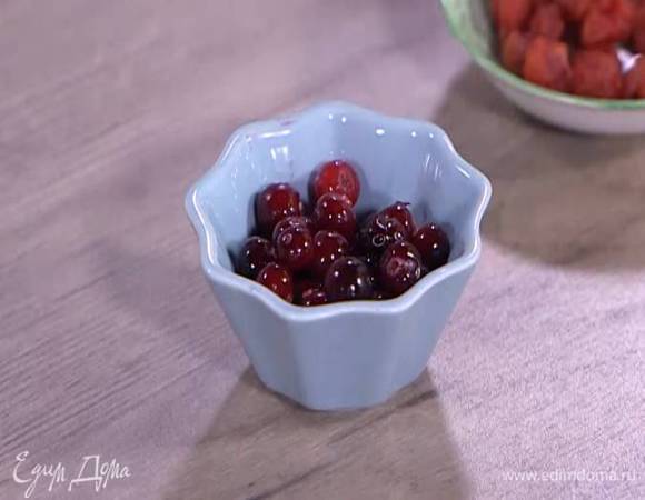 Клюкву разморозить.