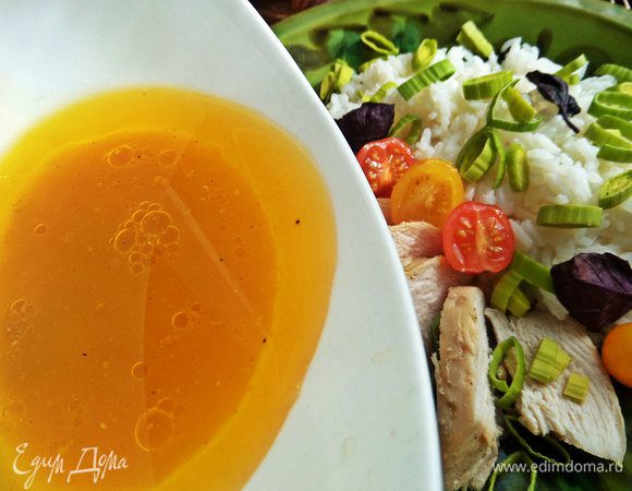 Я еще полила растопленным маслом сверху на рис — очень вкусно.