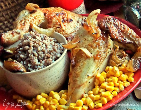 Конечно, вся курочка до фотосессии не дожила, но половину удалось заснять! 