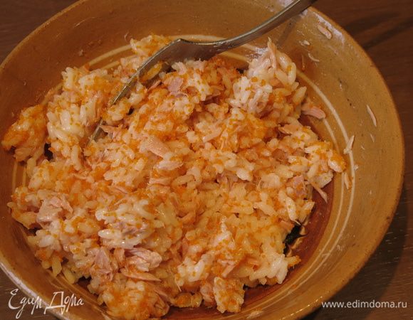 Перемешиваем массу. 