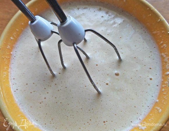 Снова взбить.