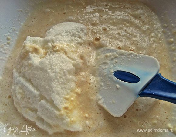 Переложить белки в остальной состав.