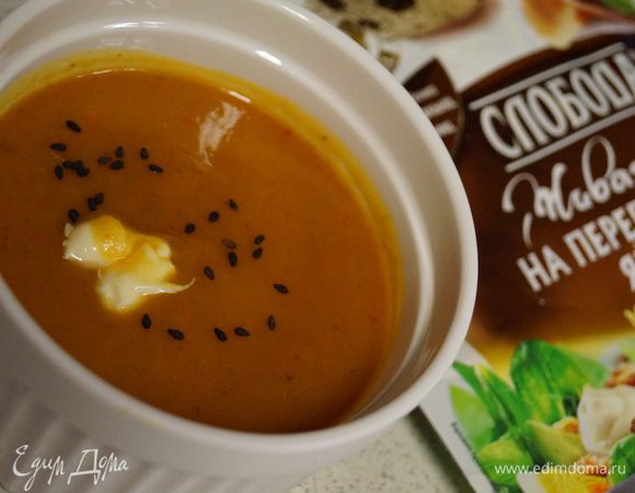 Подать можно с долькой лимона и посыпав суп черным кунжутом. Обязательно при этом добавьте майонез ТМ «Слобода» на перепелиных  яйцах!
Приятного аппетита!