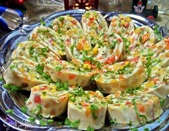 Украсить сверху свежей петрушкой или другой зеленью.