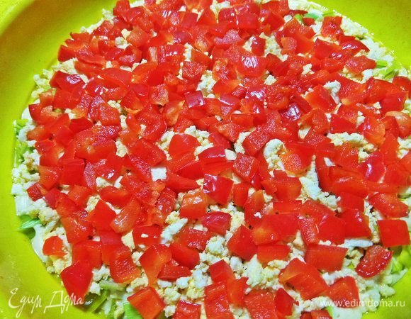 Кубики перца.