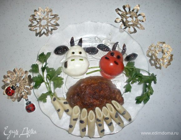 Украсьте блюдо в стиле стихов Есенина.