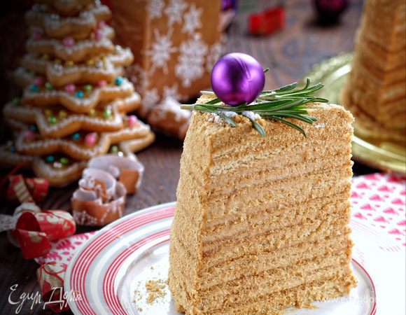 Вот такой получается торт в разрезе.