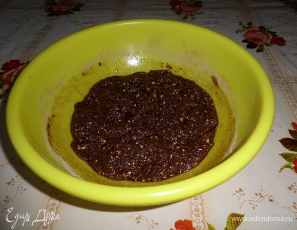 Хорошо перемешиваем. Тесто готово.