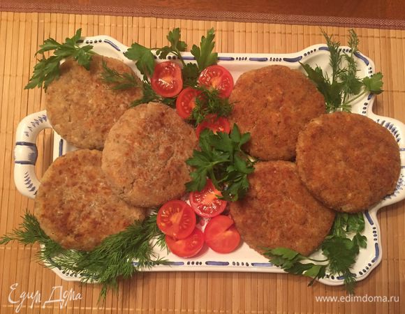 Можно подавать к столу! 
Очень питательные и полезные котлеты!