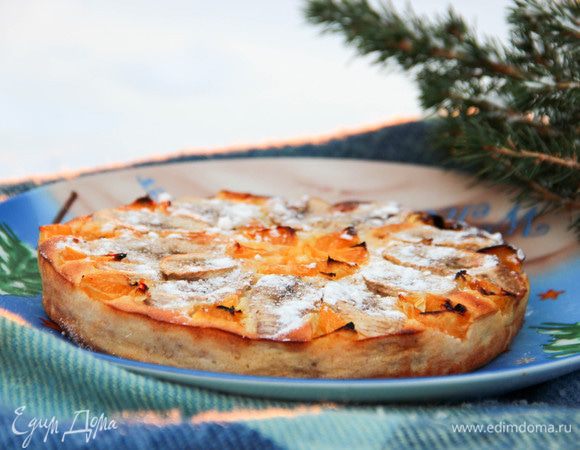 Сверху посыпаем сахарной пудрой. 