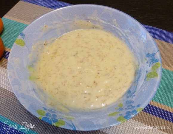 Хорошо перемешаем до получения однородной консистенции. Тесто получается, как на густые оладьи.