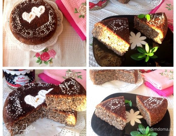 Вот таким простым пирогом можно угостить своих домашних в День всех влюбленных.
Буду этот пирог и дальше печь в мультиварке, эксперимент удался.