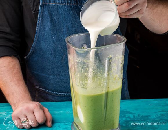 Добавить сливки.