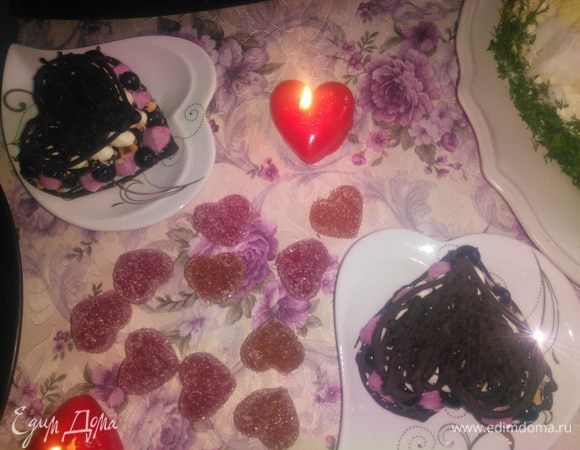 Валентинки приготовленные с любовью.