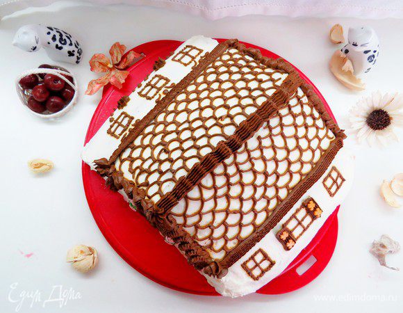 А вот как домик выглядит сверху.