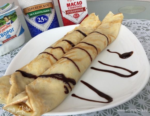 Полейте шоколадным соусом и подавайте. Приятного аппетита!