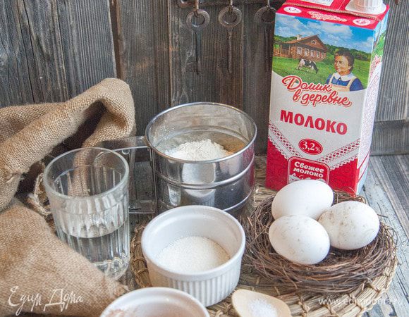 Ингредиенты для теста.